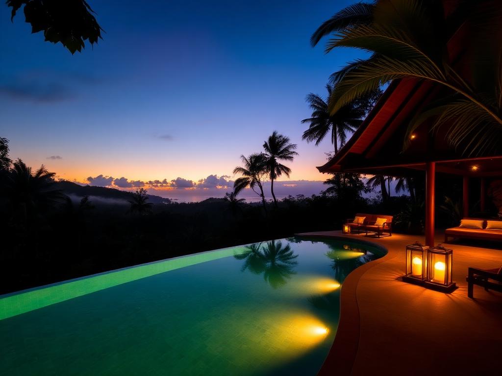 Villa Xanadú, a luxury five-bedroom villa at the base of Arenal Volcano with pool and volcano views